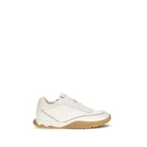 PINKO White Fabric Low Top Women's Sneakers